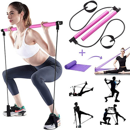 Total Yoga/Pilates Cross-fit Resistance Bands Exerciser