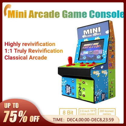 Game Console Mini Handheld Game Console 200 Licened Games Arcade Game Console Have Fun with Family and Friend Consolas Gaming