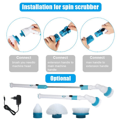 Wireless Electric Spin Cleaner 3in1