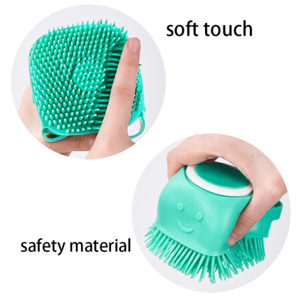 Soft Safe Silicone Dog Cat Bath Brush with Shampoo Box Pet Bathroom Massage Gloves Dog Cat Cleaning Grooming Tools Pet Supplies