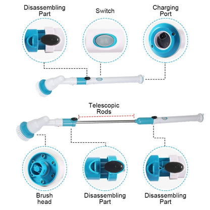 Wireless Electric Spin Cleaner 3in1