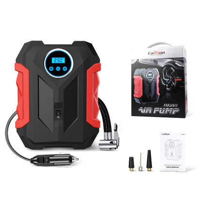 Portable Multipurpose Digital Tire Inflation Pump/LED Flashlight