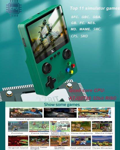 Portable Retro Handheld Game Console 64G Over 10000 Games 3D Joystick Best Christmas Gift💚🎁