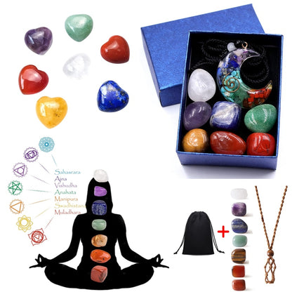 Natural Crystal Chakra Opening Set