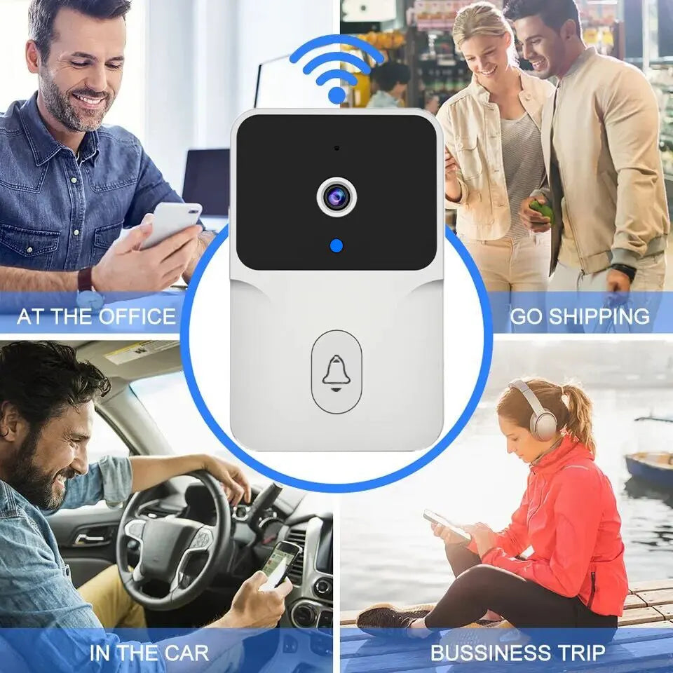 A3 Tuya Video Doorbell Wireless HD Camera PIR Motion Detection IR Alarm Security Door Bell WiFi Intercom for Home Apartment