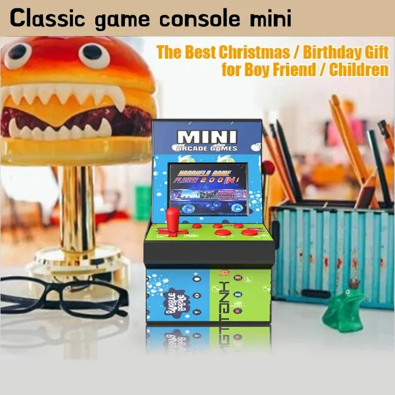 Game Console Mini Handheld Game Console 200 Licened Games Arcade Game Console Have Fun with Family and Friend Consolas Gaming