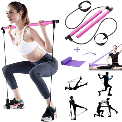 Total Yoga/Pilates Cross-fit Resistance Bands Exerciser